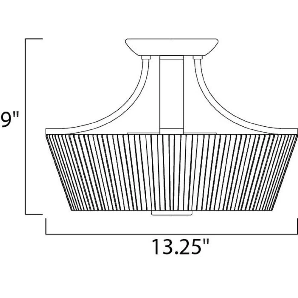 Bongo 2-Light Oil Rubbed Bronze Semi-Flushmount by Maxim Lighting 2 Bongo 2-Light Oil Rubbed Bronze Semi-Flushmount by Maxim Lighting - Image 2