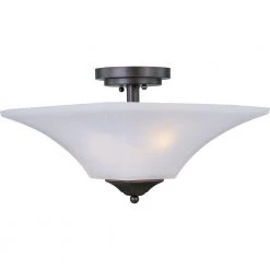 Aurora 2-Light Oil-Rubbed Bronze Semi-Flush Mount Light by Maxim Lighting