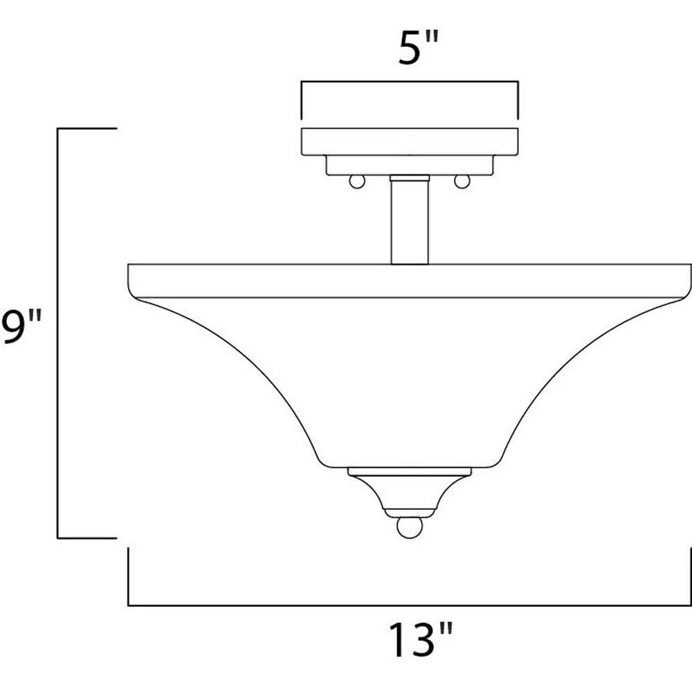 Aurora 2-Light Oil-Rubbed Bronze Semi-Flush Mount Light by Maxim Lighting 2 Aurora 2-Light Oil-Rubbed Bronze Semi-Flush Mount Light by Maxim Lighting - Image 2