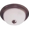 Essentials 1-Light Oil-Rubbed Bronze Flush Mount by Maxim Lighting
