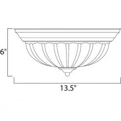 Essentials 2-Light Oil-Rubbed Bronze Flush Mount by Maxim Lighting -Maxim Lighting Sales Store oil rubbed bronze maxim lighting flush mount lights 5831ftoi c3 1000