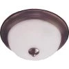 Essentials 3-Light Oil-Rubbed Bronze Flush Mount by Maxim Lighting