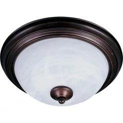 Essentials 2-Light Oil-Rubbed Bronze Flush Mount by Maxim Lighting