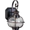 Portsmouth 1-Light Oil Rubbed Bronze Outdoor Wall Lantern Sconce by Maxim Lighting