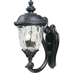 Carriage House Vivex 2-Light Oriental Bronze Outdoor Wall Lantern Sconce by Maxim Lighting