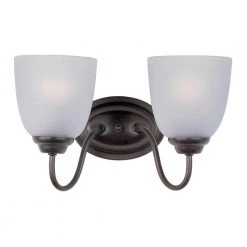 Stefan 2-Light Oil Rubbed Bronze Bath Light Vanity by Maxim Lighting