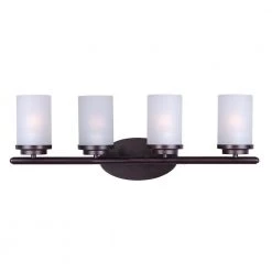 Corona 4-Light Oil Rubbed Bronze Bath Light Vanity by Maxim Lighting