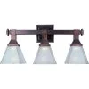 Brentwood 3-Light Oil-Rubbed Bronze Bath Vanity Light by Maxim Lighting