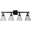Brentwood 4-Light Oil-Rubbed Bronze Bath Vanity Light by Maxim Lighting