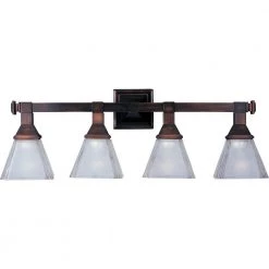 Brentwood 4-Light Oil-Rubbed Bronze Bath Vanity Light by Maxim Lighting
