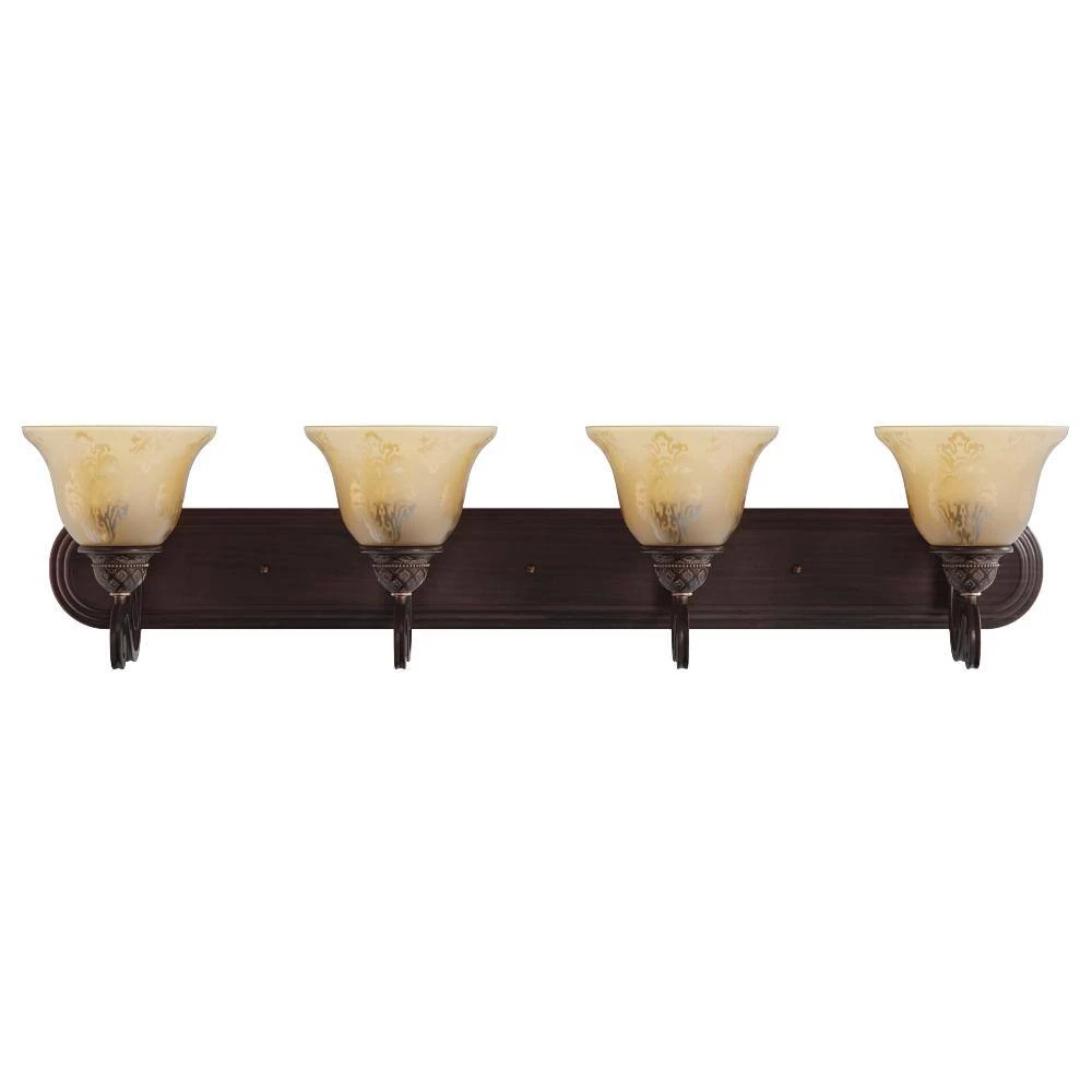 Symphony 4-Light Oil-Rubbed Bronze Bath Vanity Light by Maxim Lighting 3 Symphony 4-Light Oil-Rubbed Bronze Bath Vanity Light by Maxim Lighting - Image 3