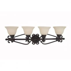 Manor 4-Light Oil-Rubbed Bronze Bath Vanity Light by Maxim Lighting