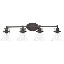Seafarer 33.25 in. Wide 4-Light Oil Rubbed Bronze Vanity Light by Maxim Lighting