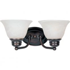 Malaga 2-Light Oil-Rubbed Bronze Bath Vanity Light by Maxim Lighting