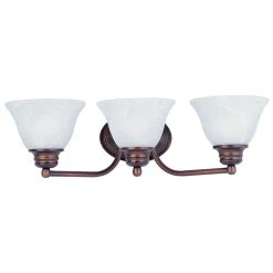 Malaga 3-Light Oil-Rubbed Bronze Bath Light Vanity by Maxim Lighting