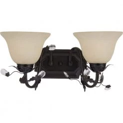 Elegante 2-Light Oil-Rubbed Bronze Bath Vanity Light by Maxim Lighting