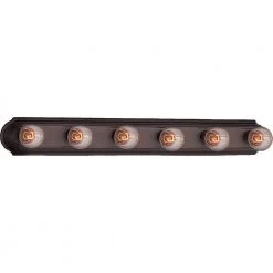 Essentials 6-Light Oil-Rubbed Bronze Bath Vanity Light by Maxim Lighting