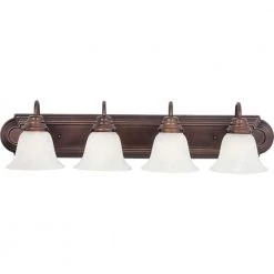 Essentials 4-Light Oil Rubbed Bronze Bath Vanity by Maxim Lighting