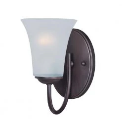 Logan 1-Light Oil Rubbed Bronze Wall Sconce by Maxim Lighting