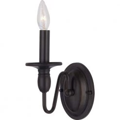 Towne 1-Light Oil-Rubbed Bronze Sconce by Maxim Lighting