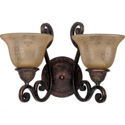 Symphony 2-Light Oil-Rubbed Bronze Sconce by Maxim Lighting