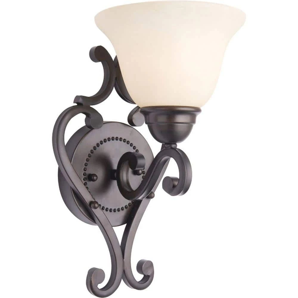 Manor 1-Light Oil Rubbed Bronze Wall Sconce by Maxim Lighting 1 Manor 1-Light Oil Rubbed Bronze Wall Sconce by Maxim Lighting