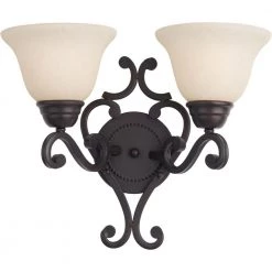 Manor 2-Light Oil Rubbed Bronze Wall Sconce by Maxim Lighting