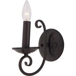 Loft 1-Light Oil-Rubbed Bronze Sconce by Maxim Lighting