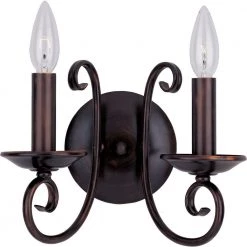 Loft 2-Light Oil-Rubbed Bronze Sconce by Maxim Lighting