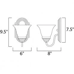 Essentials 1-Light Oil-Rubbed Bronze Sconce by Maxim Lighting -Maxim Lighting Sales Store oil rubbed bronze maxim lighting wall sconces 8011mroi c3 1000