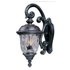 Carriage House DC 3-Light Oriental Bronze Outdoor Wall Lantern Sconce by Maxim Lighting