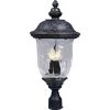 Carriage House DC 3-Light Oil-Rubbed Bronze Outdoor Pole/Post Mount by Maxim Lighting