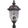 Carriage House DC 3-Light Oil-Rubbed Bronze Outdoor Pole/Post Mount by Maxim Lighting