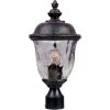 Carriage House Die-Cast 1-Light Oil-Rubbed Bronze Outdoor Pole/Post Mount by Maxim Lighting