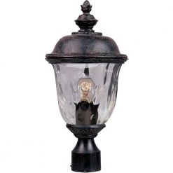 Carriage House Die-Cast 1-Light Oil-Rubbed Bronze Outdoor Pole/Post Mount by Maxim Lighting