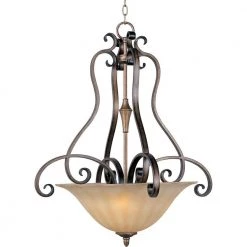 Fremont 3-Light Platinum Dusk Pendant by Maxim Lighting