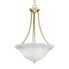 Malaga 3-Light Polished Brass Up Pendant by Maxim Lighting