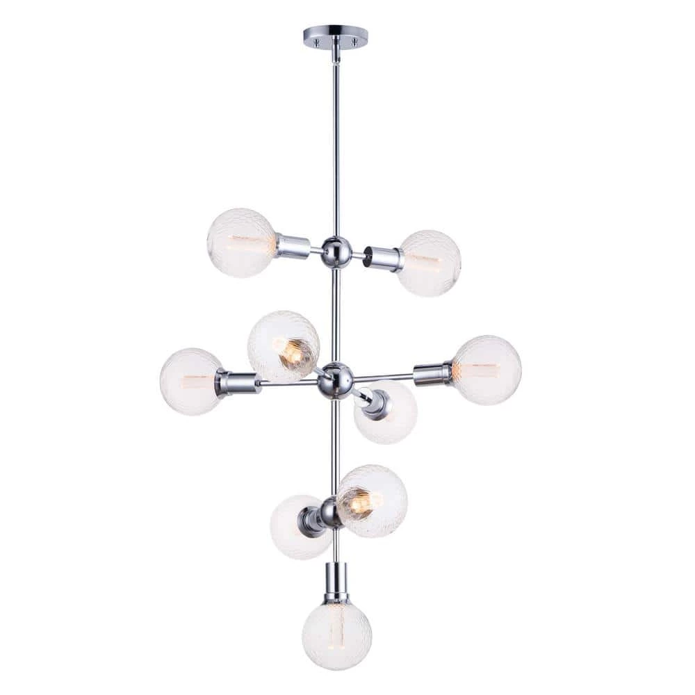 Molecule 9-Light Polished Chrome Pendant by Maxim Lighting 1 Molecule 9-Light Polished Chrome Pendant by Maxim Lighting
