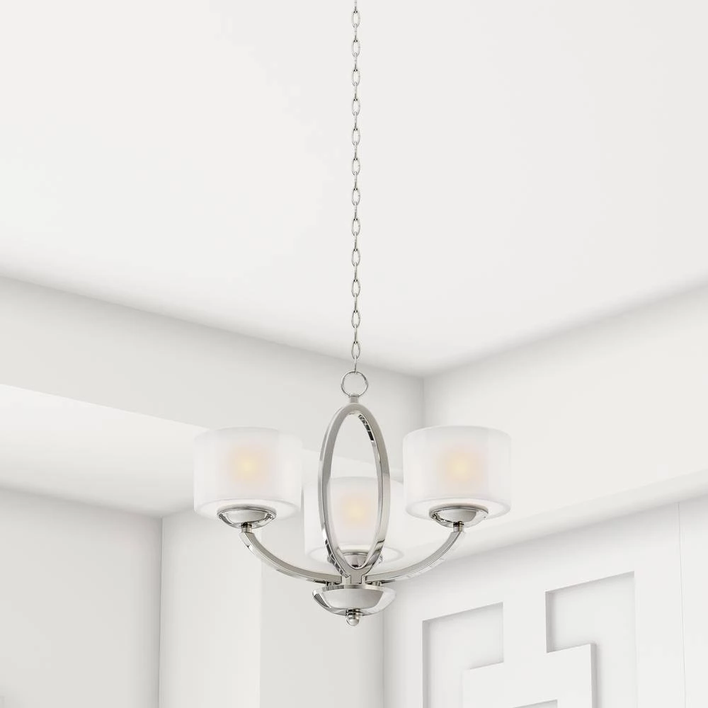 Elle 3-Light Polished Chrome Semi-Flush Mount Light by Maxim Lighting 5 Elle 3-Light Polished Chrome Semi-Flush Mount Light by Maxim Lighting - Image 5