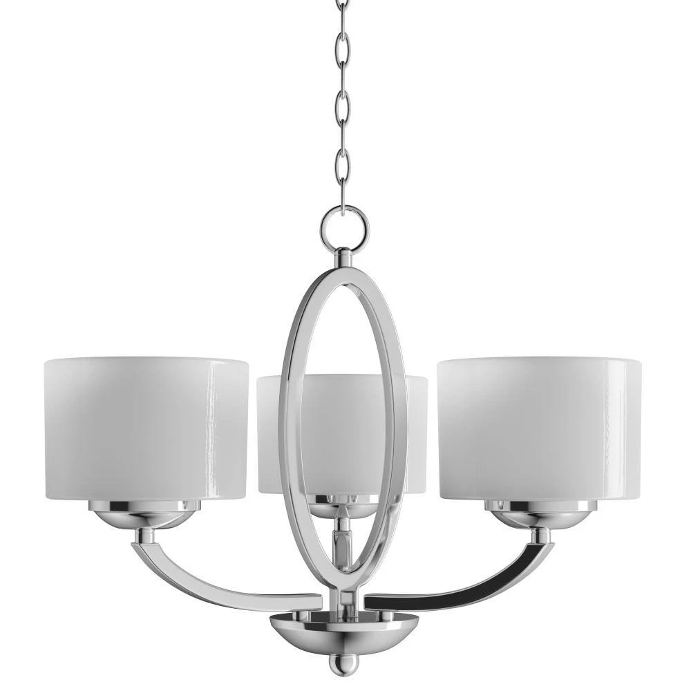 Elle 3-Light Polished Chrome Semi-Flush Mount Light by Maxim Lighting 4 Elle 3-Light Polished Chrome Semi-Flush Mount Light by Maxim Lighting - Image 4