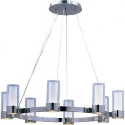 Silo 8-Light Polished Chrome Chandelier by Maxim Lighting