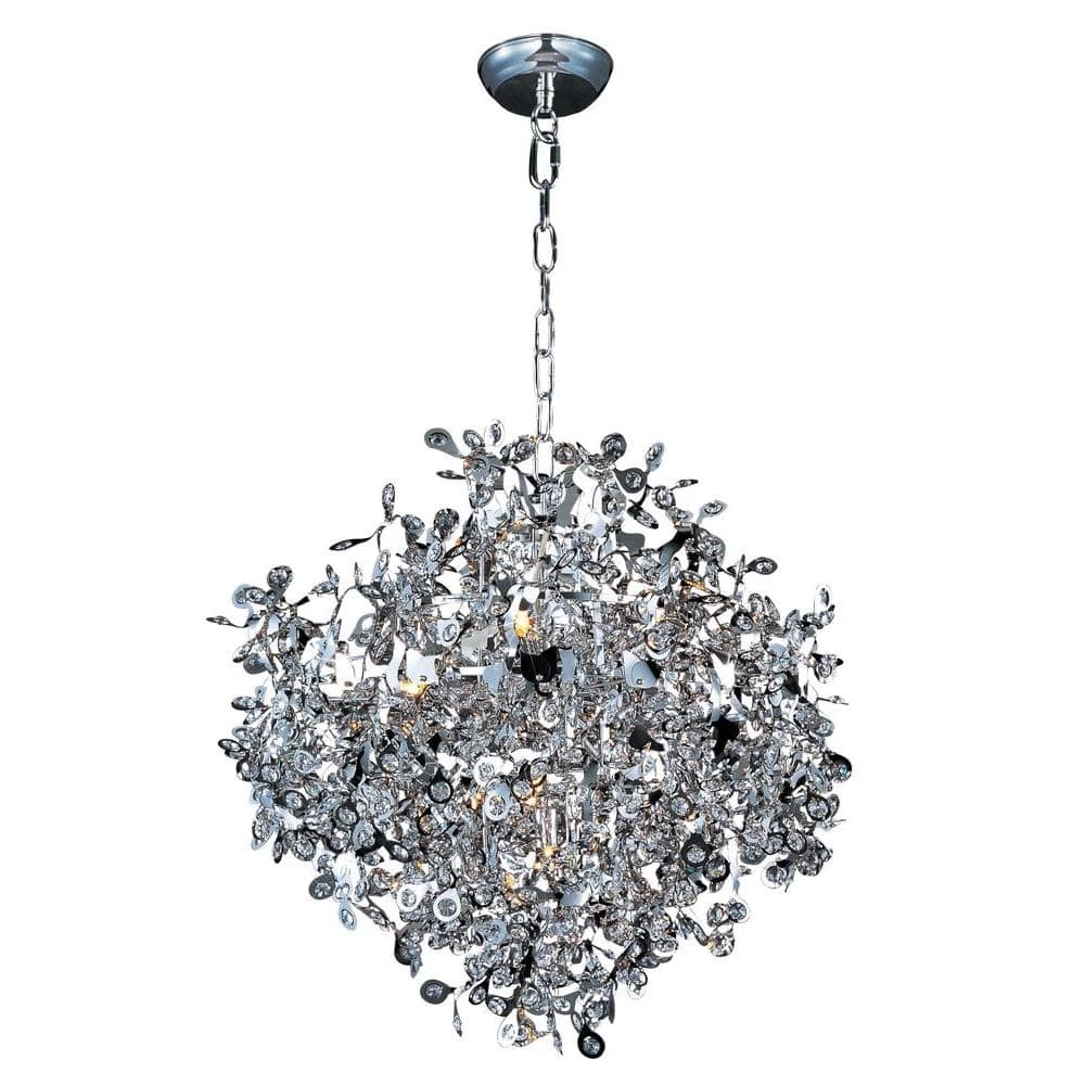 Comet 10-Light Polished Chrome Single Pendant by Maxim Lighting 1 Comet 10-Light Polished Chrome Single Pendant by Maxim Lighting
