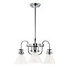 Seafarer 21.5 in. Wide 5-Light Polished Chrome Chandelier with Seedy Shade by Maxim Lighting