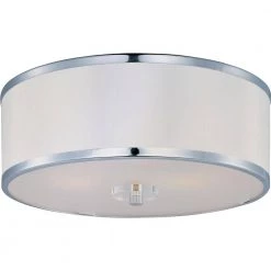 Metro 3-Light Polished Chrome Semi-Flush Mount by Maxim Lighting
