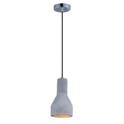 Crete 1-Light Polished Chrome Pendant by Maxim Lighting