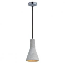 Crete 1-Light Polished Chrome Pendant by Maxim Lighting