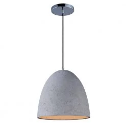 Crete 1-Light Polished Chrome Pendant by Maxim Lighting