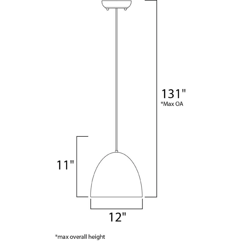 Crete 1-Light Polished Chrome Pendant by Maxim Lighting 2 Crete 1-Light Polished Chrome Pendant by Maxim Lighting - Image 2