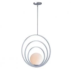 Coronet 1-Light Polished Chrome Pendant by Maxim Lighting