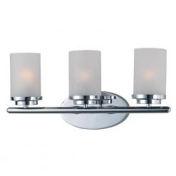 Corona 3-Light Polished Chrome Bath Light Vanity by Maxim Lighting